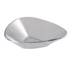 Accesorii Tort, Candy Bar, Bufet - Farfuriute Single Ø 6.5 x H 1.5 cm, Plastic Transparent, Set 100 Buc