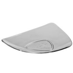 Accesorii Tort, Candy Bar, Bufet - Farfuriute Triangle Ø 9 x H 1.5 cm, Plastic Transparent, Set 100 Buc