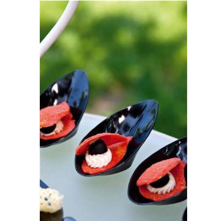 Farfuriute Wing 10 x 5 x H 3 cm, Plastic Transparent, Set 100 Buc [2]