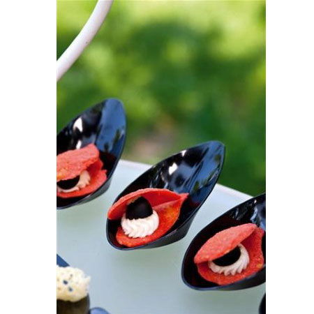 Farfuriute Wing 10 x 5 x H 3 cm, Plastic Transparent, Set 20 Buc [2]