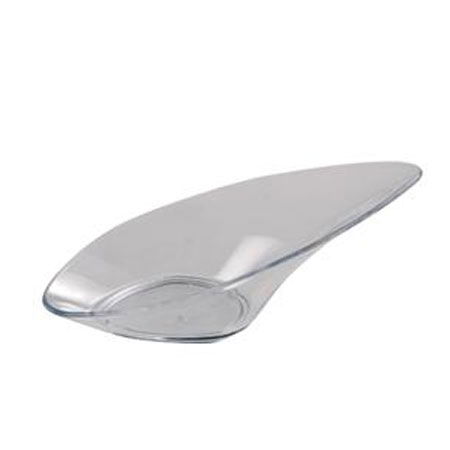 Accesorii Candy Bar, Bufet, Catering - Farfuriute Wing 10 x 5 x H 3 cm, Plastic Transparent, Set 20 Buc