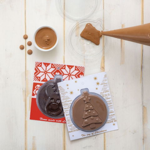 Felicitari Ciocolata Craciun - Set 8 Matrite Plastic 14.2 x 11.4 cm si Accesorii Ambalare [5]