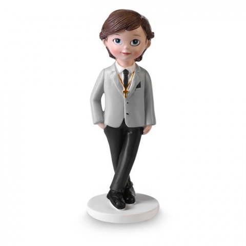 Ustensile si Accesorii Tort - Figurina necomestibila Baiat Prima Comuniune H 16 cm