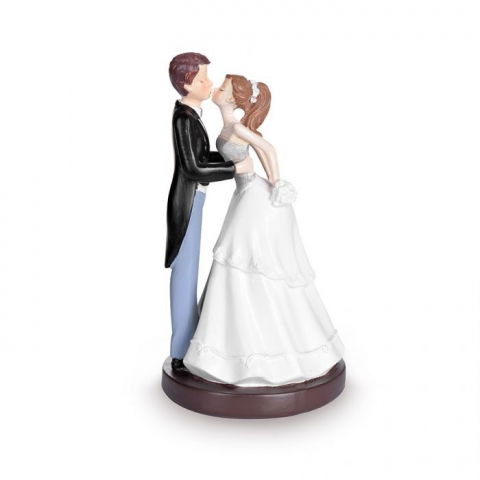 Ustensile si Accesorii Tort - Figurina necomestibile Mire si Mireasa Iubire H 17 cm