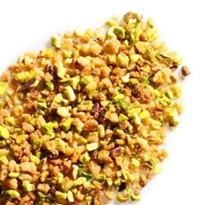 Flori, Fructe deshidratate, Liofilizate - FISTIC ganulat si caramel (Pistachio Bresilienne) 1 kg Barry Callebaut