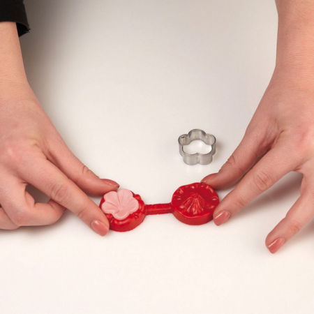 Floare de Cires - Decupator Inox si Mulaj Silicon Ø 2.5 cm, Set 2 Buc [7]