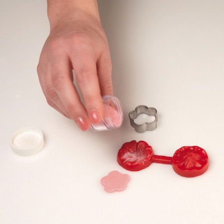 Hortensie Floare - Decupator Inox si Mulaj Silicon Ø 2.2 cm, Set 2 Buc [8]