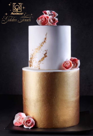 Aur si Argint Alimentar - Foite Aurii Comestibile pentru Decorarea Alimentelor 28.6 x 20 cm, 12 Buc