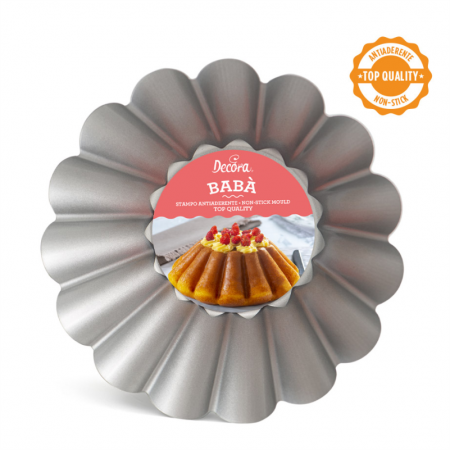 Forma Coacere Baba / Savarina Ø 24 x H 8 cm, Otel Antiaderent [3]