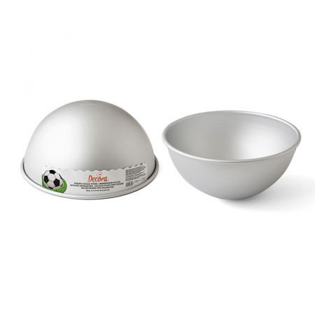 Cofetarie - Ustensile - Forma Coacere Semisfera, Ø 22 x H 11 cm, Aluminiu Anodizat, 1 buc