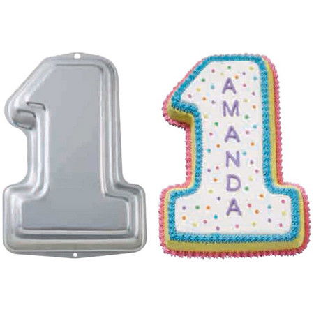 Forme, Tavi Coacere - Forma Coacere Tort Model Cifra Unu, 32.4 x 21.6 x H 5 cm, Aluminiu Anodizat