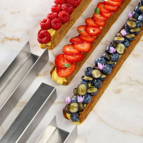 Cofetarie - Ustensile - Forma Inox Coacere Foietaj 38 x 3.3 x H 3 cm