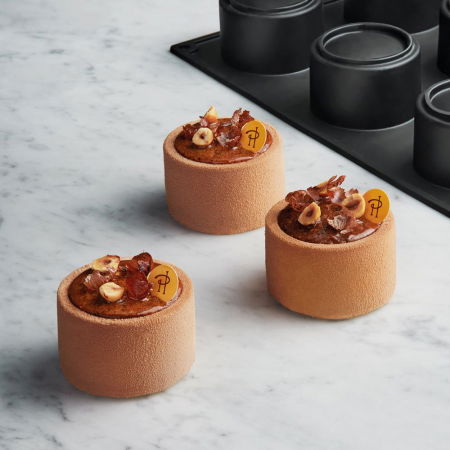 Forme de Silicon Cofetarie - Forma Pavoflex 30x40 Cylindra Pierre Herme Ø 6.5 x H 4.5 cm, 130 ml, 12 cavitati