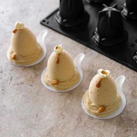 Forme de Silicon Cofetarie - Forma Pavoflex 30x40 Easter Ø 7 x H 7.2 cm, 12 cavitati, 120 ml