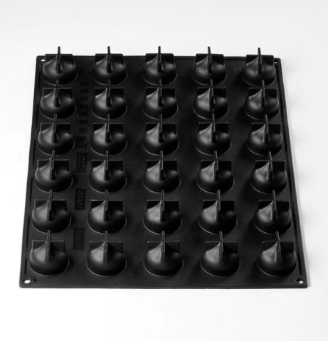 Forme Silicon Monoportii, Mignon - Forma Pavoflex 30x40 Jasmine Ø 3.8 × H 3 cm, 30 cavitati, 20 ml