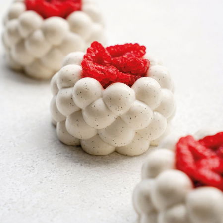 Forme 30x40cm Monoportii, Mignon - Forma Pavoflex 30x40 Nuage Cedric Grolet, 12 cavitati, Ø 7,5 x H 4,5 cm, 140 ml