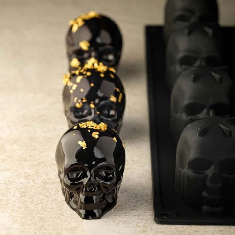 Forme de Silicon Cofetarie - Forma Pavoflex 30x40cm Craniu 16 cavitati, 5 x 7 x H 6 cm, 120 ml