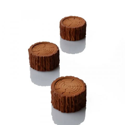 Forme de Silicon Cofetarie - Forma Pavoflex 30x40cm Foresta 12 cavitati, Ø 7 x H 4 cm, 115 ml