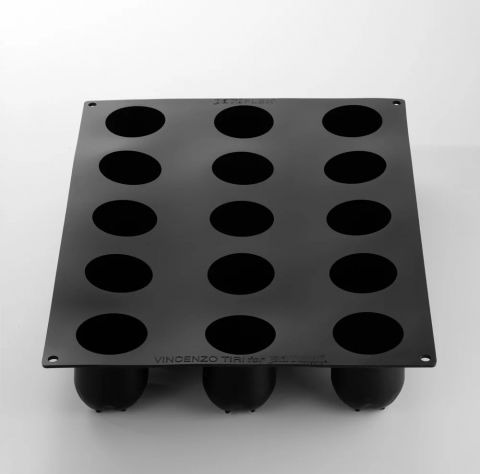 Forma Pavoflex 30x40cm Panettone 15 cavitati, Ø 5.5 x H 6.5 cm, 130 ml [3]