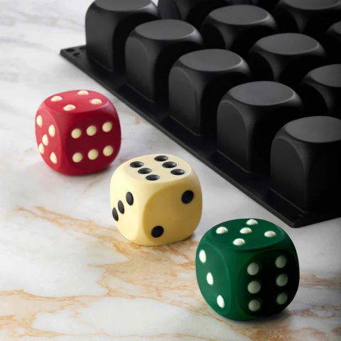 Forme de Silicon Cofetarie - Forma Pavoflex 30x40cm Zaruri 20 cavitati, 5 x 5 x H 5 cm, 120 ml