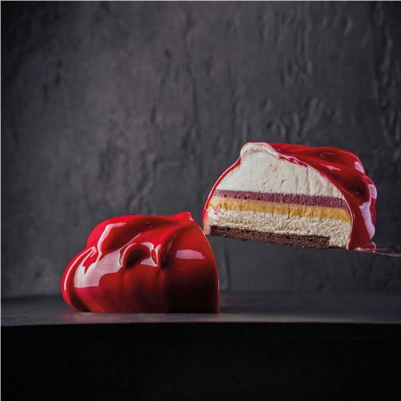 Forme 30x40cm Monoportii, Mignon - Forma Pavoflex Inima 30x40 cm Cadeau 7.3 x 6.6 x H 3.6 cm, 90 ml, 12 cavitati