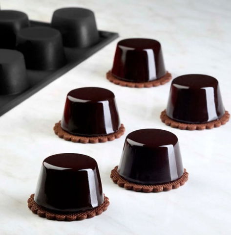 Forme Silicon Monoportii, Mignon - Forma Pavoflex Muffin40time 11 cavitati, Ø 5 x H 2.8 cm, 40 ml