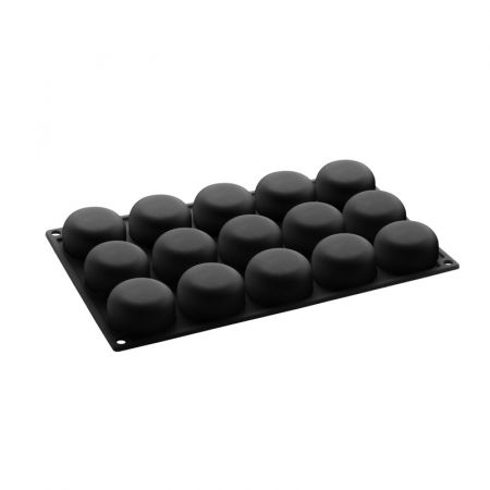 Forme 17.5x30cm Monoportii, Mignon - Forma Pavoflex Planet40time 15 cavitati, Ø 5 x H 2.6 cm, 40 ml