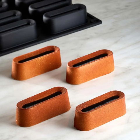 Forme 30x40cm Monoportii, Mignon - Forma Pavoflex Round40time 12 cavitati, 8 x 3 x H 2.5 cm, 40 ml