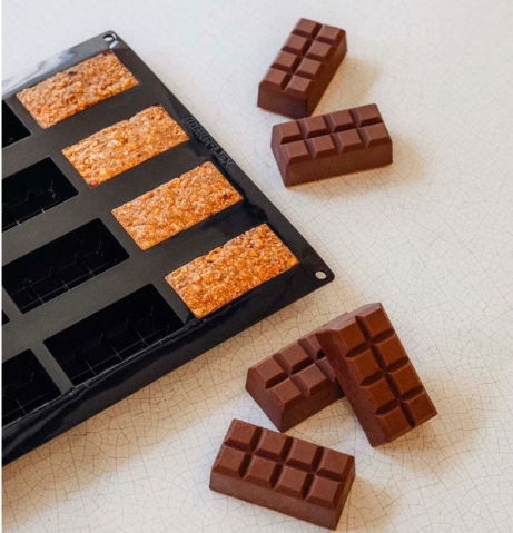 Forme de Silicon Cofetarie - Forma Pavoflex Tablette 8.5 × 4.5 × H 3 cm, 16 cavitati, 100 ml