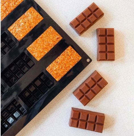 Forme de Silicon Cofetarie - Forma Pavoflex Tablette 8.5 × 4.5 × H 3 cm, 16 cavitati, 100 ml