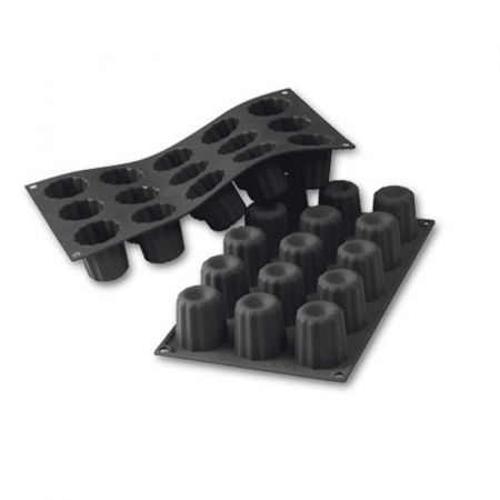 Forme de Silicon Cofetarie - Forma Silicon pentru Canneles Bordelais  Ø4.5 x H4.5 cm