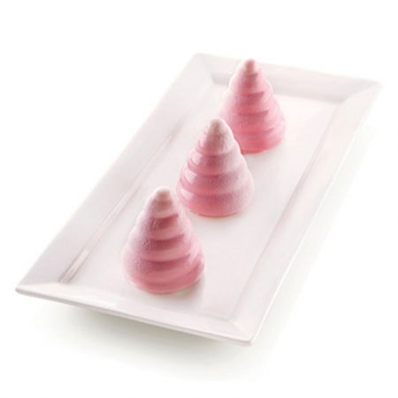 Forme de Silicon Cofetarie - Forma Silicon Brad 3D Ø 6 x H 7 cm, 6 cavitati x 100 ml