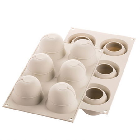 Forme de Silicon Cofetarie - Forma Silicon Caise Ø 6.2 x H 5.2 cm, 6 cavitati x 118 ml