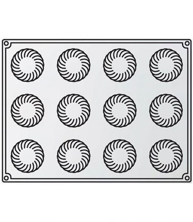 Forme 30x40cm Monoportii, Mignon - Forma Silicon Caleidon, Monoportii, Ø 6 x h 3.4 cm, 93 ml, 12 cavitati