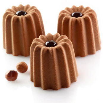 Forme 60x40cm Monoportii, Mignon - Forma Silicon Canneles Monoportii Ø 5.6 x h 5 cm, 54 cavitati, 80 ml (SQ002)