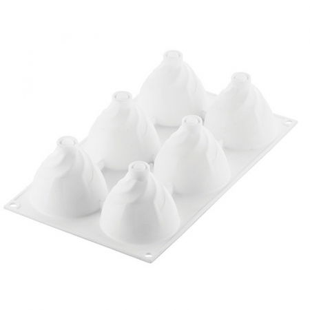 Forme de Silicon Cofetarie - Forma Silicon Chantilly Ø 7.3 x H 6.5 cm, 6 cavitati, 120 ml