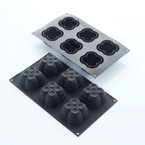 Oferta Cantitate - Forma Silicon Chloe 6.1 x 6.1 x H 4 cm, 6 cavitati, 110 ml