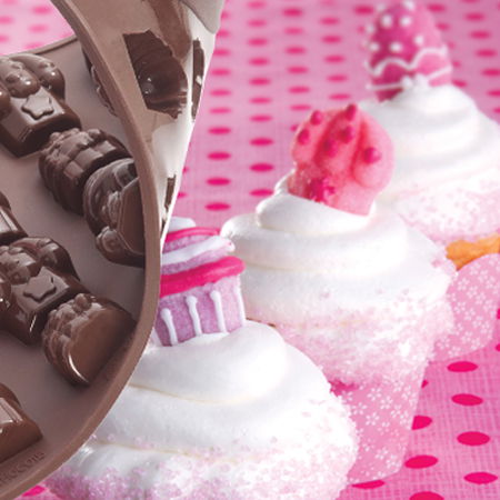 Forma Silicon Chocoice Cupcakes, 16 cavitati [4]