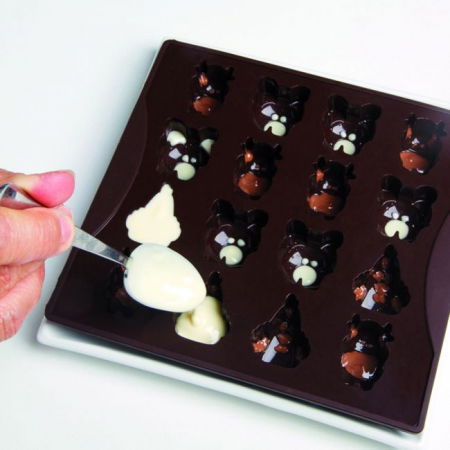Forme Multicavitati Mici - Forma Silicon Chocoice Ferma, 16 cavitati