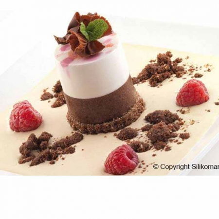 Forme de Silicon Cofetarie - Forma Silicon Cilindru Ø6.3xH4 cm, 8 cavitati (SF119)