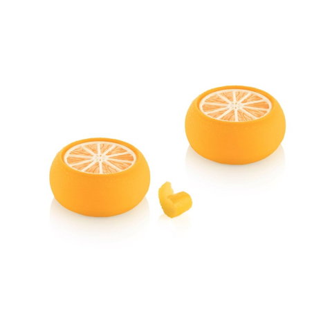 Forme de Silicon Cofetarie - Forma Silicon Citrice Ø 7 x H 3.1 cm, 6 cavitati x 100 ml + Forma Silicon Top + decupator