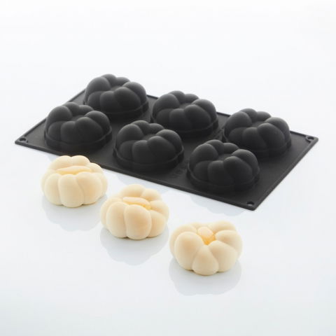 Forme 30x40cm Monoportii, Mignon - Forma Silicon Cotton Ø 7.4 x H 3.4 cm, 6 cavitati, 93 ml