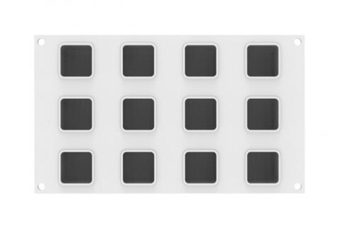 Forme de Silicon Cofetarie - Forma Silicon Cub 3D 4.5 x 4.5 x H 4.5 cm, 12 cavitati x 85 ml