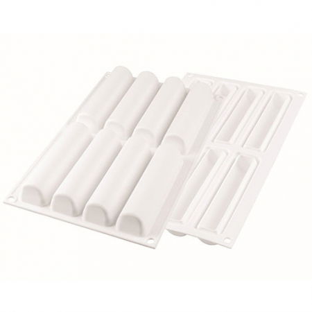 Forma Silicon Cylindre Monoportii 12.6 x 2.7 x H 2.7 cm, 10 Tavite + Decupator [2]