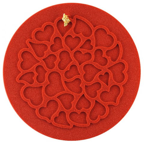 Forme Silicon pentru Decor si Plating - Forma Silicon Decor Love Ø 18 x H 2.5 cm, 9 ml