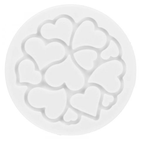 Forma Silicon Decor Mini Love Ø 6 x H 0.2 cm, 12 ml, 6 cavitati [2]