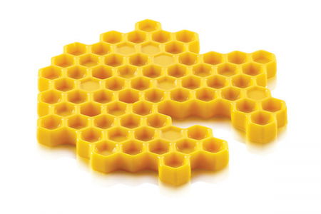 Forma Silicon Decor Top/Insertie, Fagure Ø 14 x H 1 cm, 2 cavitati (MIEL 80) [2]