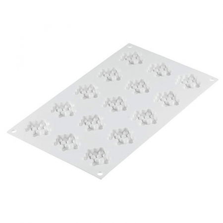 Forma Silicon Decor Top/Insertie, Fagure Ø 4.5 x H 0.8 cm, 15 cavitati (MIEL 8) [4]