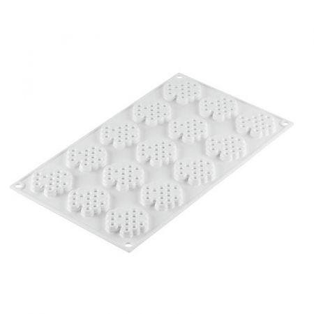 Forme de Silicon Cofetarie - Forma Silicon Decor Top/Insertie, Fagure Ø 4.5 x H 0.8 cm, 15 cavitati (MIEL 8)