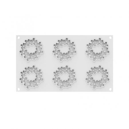 Forma Silicon Decor Top/Insertie Flora Ø 7.5 x H 0.75 cm, 6 cavitati, 19 ml [3]